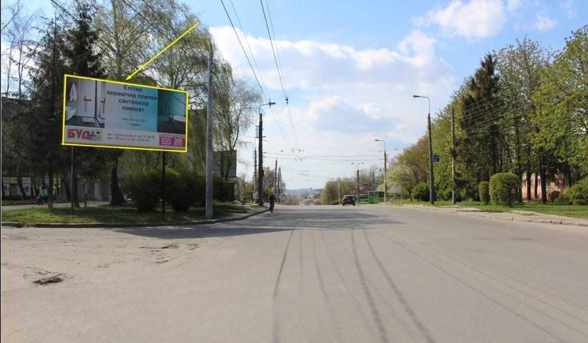 `Билборд №265303 в городе Тернополь (Тернопольская область), размещение наружной рекламы, IDMedia-аренда по самым низким ценам!`