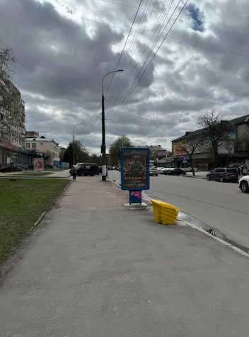 `Ситилайт №265669 в городе Житомир (Житомирская область), размещение наружной рекламы, IDMedia-аренда по самым низким ценам!`