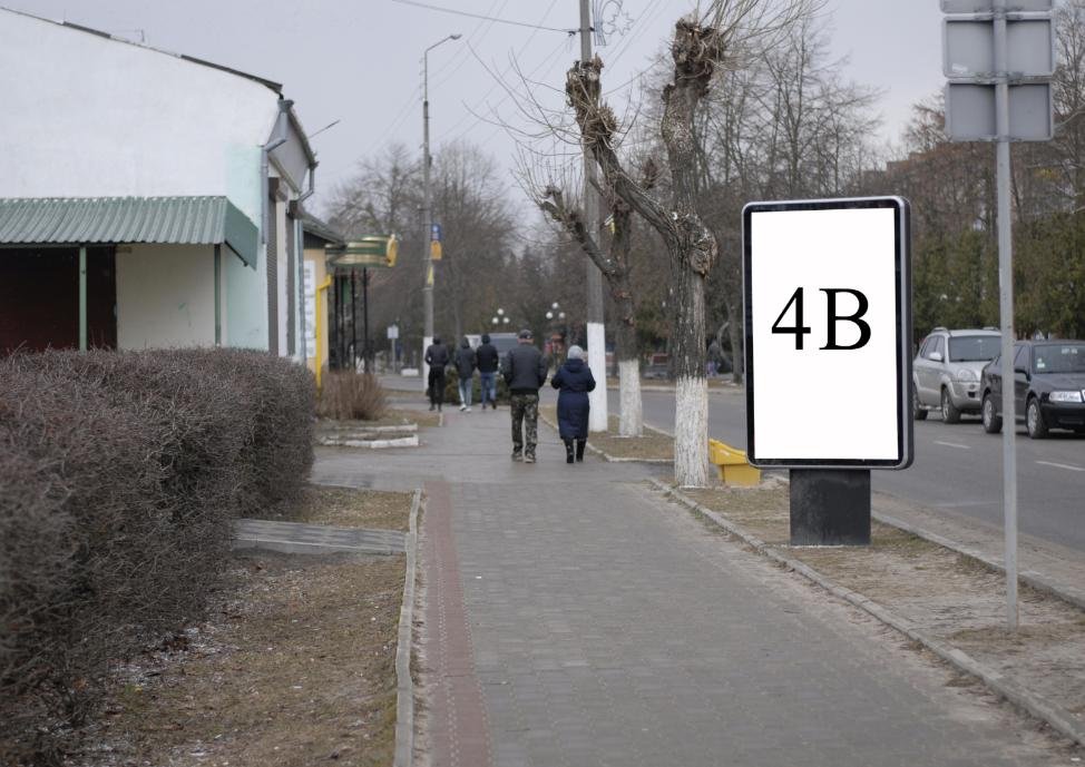 `Ситилайт №265826 в городе Сарны (Ровенская область), размещение наружной рекламы, IDMedia-аренда по самым низким ценам!`