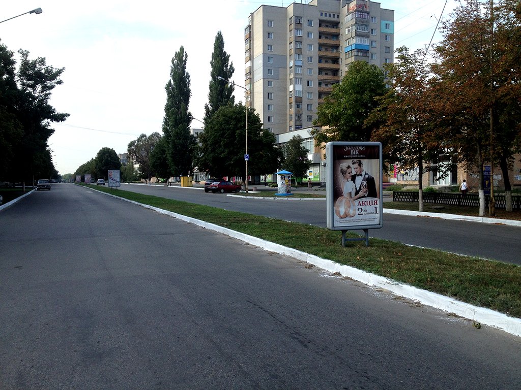 `Ситилайт №265929 в городе Александрия (Кировоградская область), размещение наружной рекламы, IDMedia-аренда по самым низким ценам!`