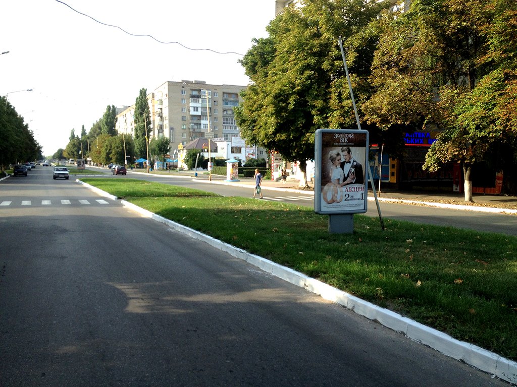 `Ситилайт №265937 в городе Александрия (Кировоградская область), размещение наружной рекламы, IDMedia-аренда по самым низким ценам!`