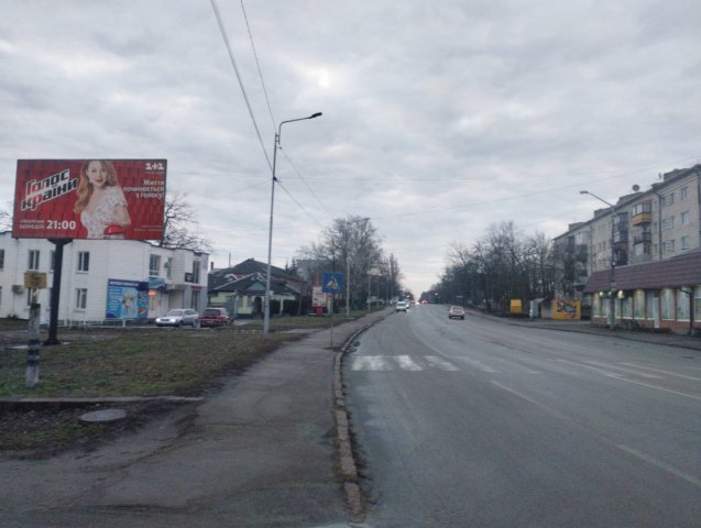 Білборд формат 3х6 №267338 в городе Малин (Житомирська область) Білборд №267338 в місті Малин (Житомирська область), розміщення зовнішнішньої реклами, IDMedia-оренда найнижчі ціни!