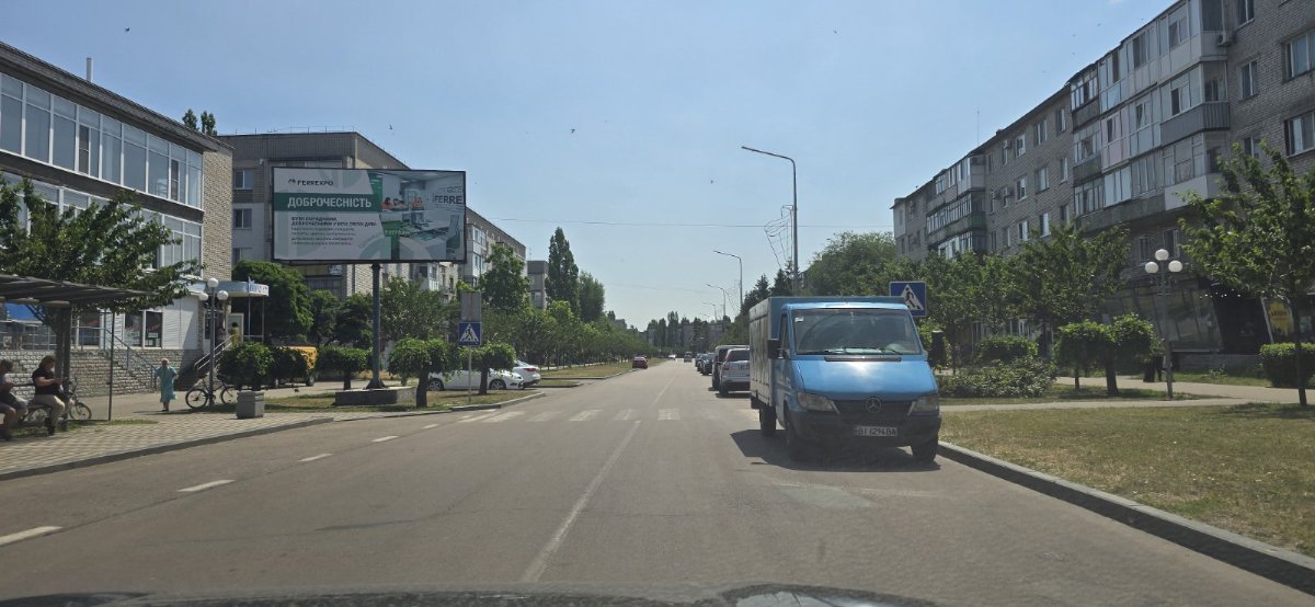 `Билборд №267824 в городе Горишние Плавни(Комсомольск) (Полтавская область), размещение наружной рекламы, IDMedia-аренда по самым низким ценам!`