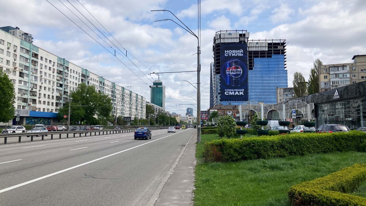 Брандмауер формат 32,30*70,45 №267910 в городе Київ (Київська область) Брандмауер №267910 в місті Київ (Київська область), розміщення зовнішнішньої реклами, IDMedia-оренда найнижчі ціни!
