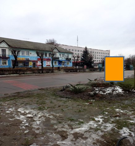 Ситилайт формат 1,2х1,8 №268171 в городе Коростень (Житомирская область) `Ситилайт №268171 в городе Коростень (Житомирская область), размещение наружной рекламы, IDMedia-аренда по самым низким ценам!`