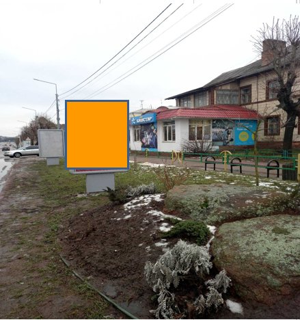 Ситилайт формат 1,2х1,8 №268173 в городе Коростень (Житомирская область) `Ситилайт №268173 в городе Коростень (Житомирская область), размещение наружной рекламы, IDMedia-аренда по самым низким ценам!`