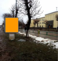 Ситилайт в городе Коростень #268175 по адресу Грушевского 21, Гимназия, Гостинница `Ситилайт №268175 в городе Коростень (Житомирская область), размещение наружной рекламы, IDMedia-аренда по самым низким ценам!`