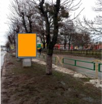 Ситилайт в городе Коростень #268179 по адресу Грушевского 23, Гимназия, Тбилиси `Ситилайт №268179 в городе Коростень (Житомирская область), размещение наружной рекламы, IDMedia-аренда по самым низким ценам!`