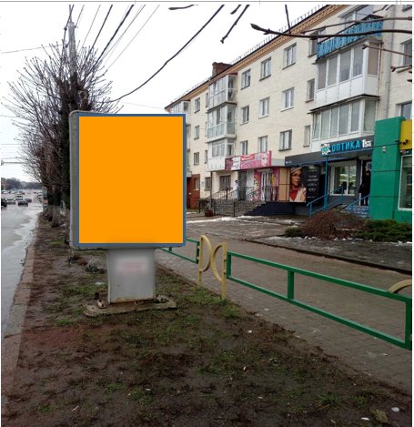 Ситилайт формат 1,2х1,8 №268183 в городе Коростень (Житомирская область) `Ситилайт №268183 в городе Коростень (Житомирская область), размещение наружной рекламы, IDMedia-аренда по самым низким ценам!`