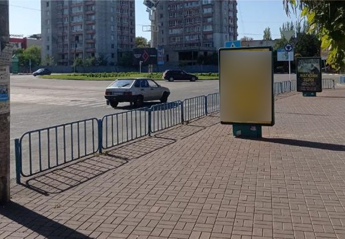 Сітілайт №268306 в місті Нікополь (Дніпропетровська область), розміщення зовнішнішньої реклами, IDMedia-оренда найнижчі ціни!