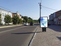 Сітілайт у місті Васильків #268439 за адресою м. Васильків, вул. Соборна, 91, перехрестя з вул. Юних Комунарів, через 100м після перехрестя з вул. Шевченка та вул. Покровська, за 180м до повороту на вул. Володимирська та магазину "Сільпо" Сітілайт №268439 в місті Васильків (Київська область), розміщення зовнішнішньої реклами, IDMedia-оренда найнижчі ціни!