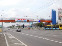 Арка в городе Киев #269219 по адресу Бандери Степана пр-т / Йорданська вул. надземний пішохідний перехід, з центру `Арка №269219 в городе Киев (Киевская область), размещение наружной рекламы, IDMedia-аренда по самым низким ценам!`