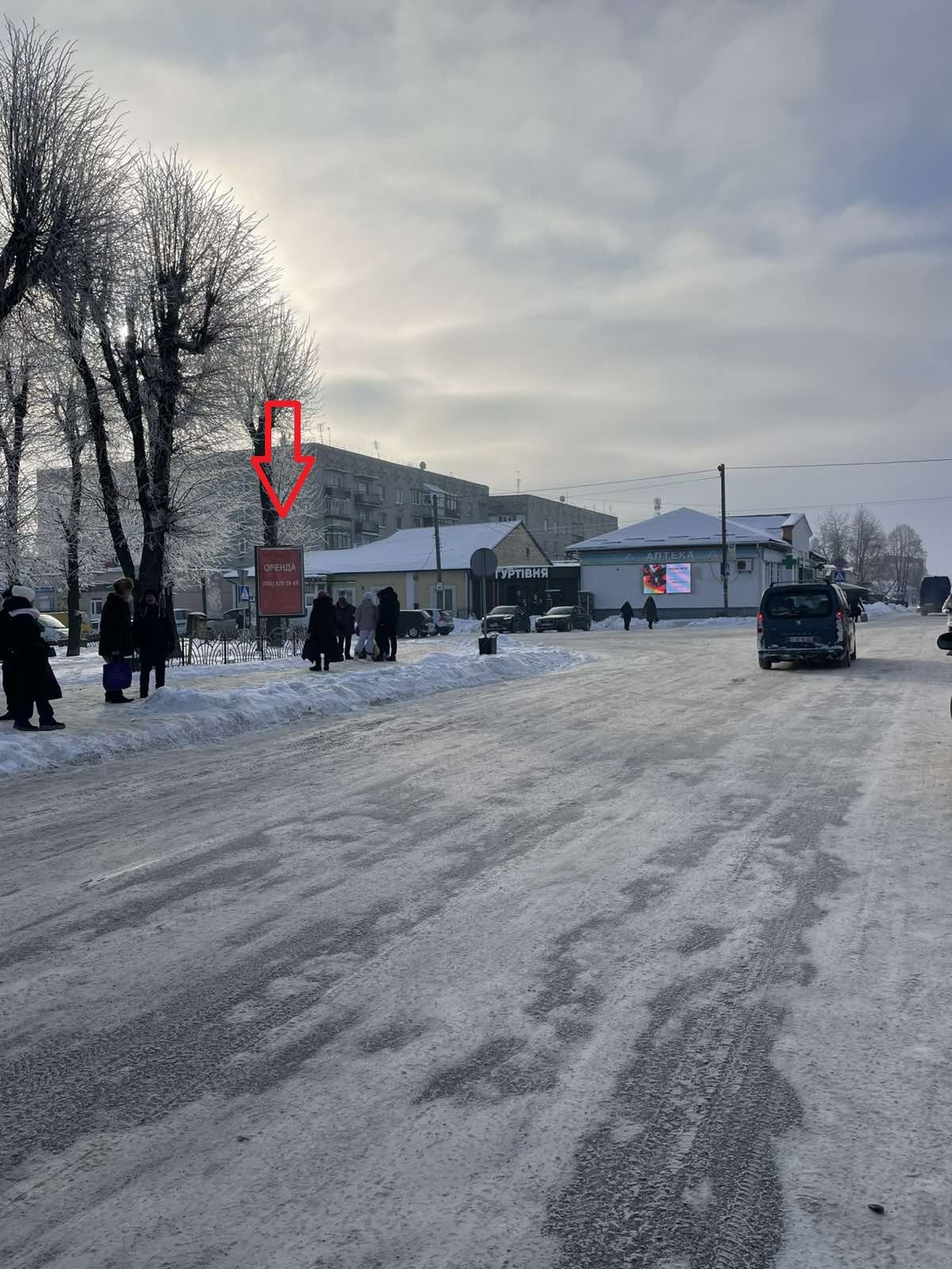 `Ситилайт №269328 в городе Рожище (Волынская область), размещение наружной рекламы, IDMedia-аренда по самым низким ценам!`