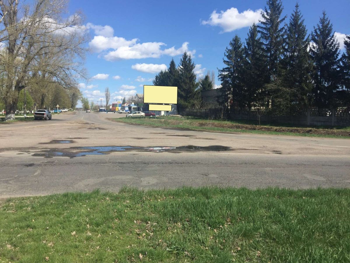 Білборд формат 3х6 м №269545 в городе Тальне (Черкаська область) Білборд №269545 в місті Тальне (Черкаська область), розміщення зовнішнішньої реклами, IDMedia-оренда найнижчі ціни!