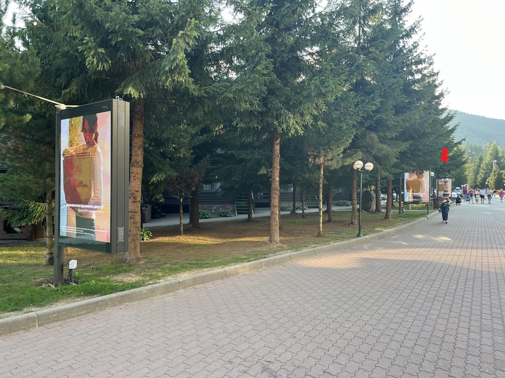 `Экран №269623 в городе Буковель (Ивано-Франковская область), размещение наружной рекламы, IDMedia-аренда по самым низким ценам!`
