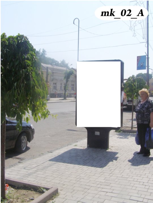 Сітілайт формат 1.2х1.8 №270053 в городе Мукачево (Закарпатська область) Сітілайт №270053 в місті Мукачево (Закарпатська область), розміщення зовнішнішньої реклами, IDMedia-оренда найнижчі ціни!