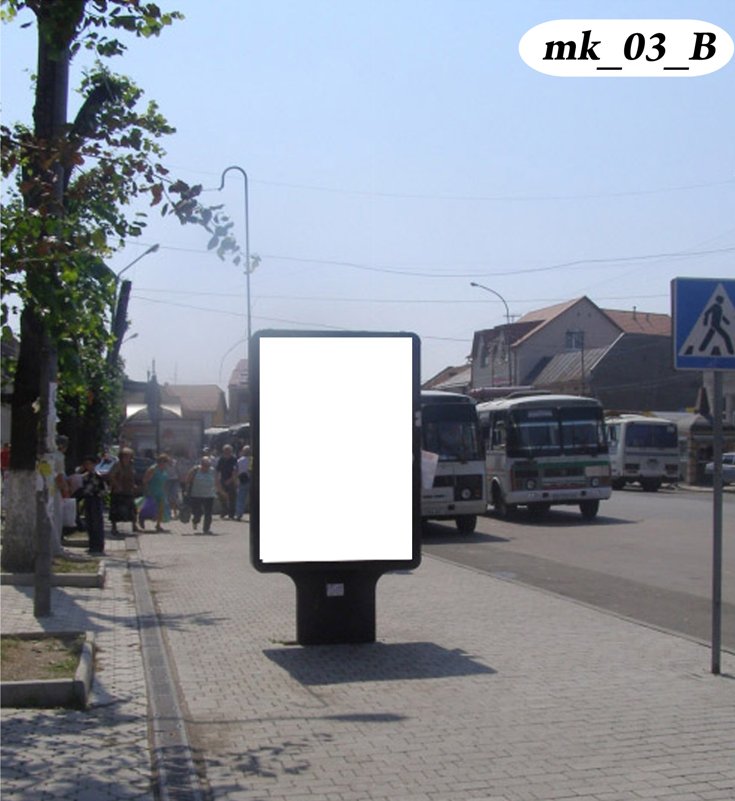 Сітілайт №270056 в місті Мукачево (Закарпатська область), розміщення зовнішнішньої реклами, IDMedia-оренда найнижчі ціни!