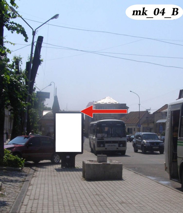 Сітілайт №270058 в місті Мукачево (Закарпатська область), розміщення зовнішнішньої реклами, IDMedia-оренда найнижчі ціни!
