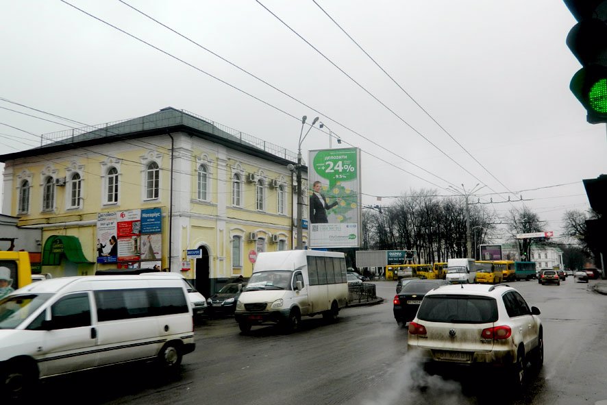 Билборд формат Призма 3x6 №27265 в городе Полтава (Полтавская область) `Билборд №27265 в городе Полтава (Полтавская область), размещение наружной рекламы, IDMedia-аренда по самым низким ценам!`