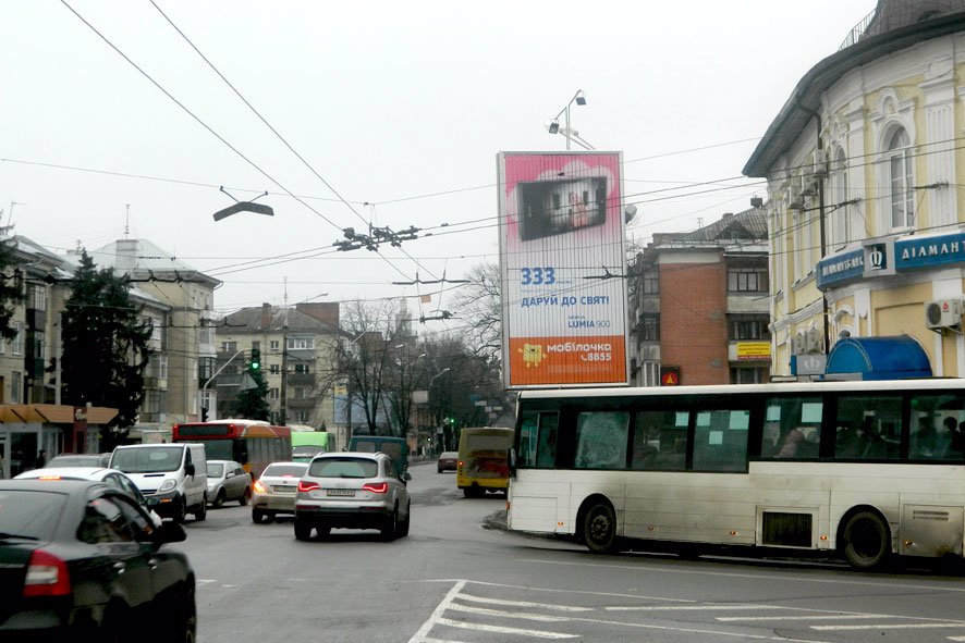 Билборд формат Призма 3x6 №27268 в городе Полтава (Полтавская область) `Билборд №27268 в городе Полтава (Полтавская область), размещение наружной рекламы, IDMedia-аренда по самым низким ценам!`
