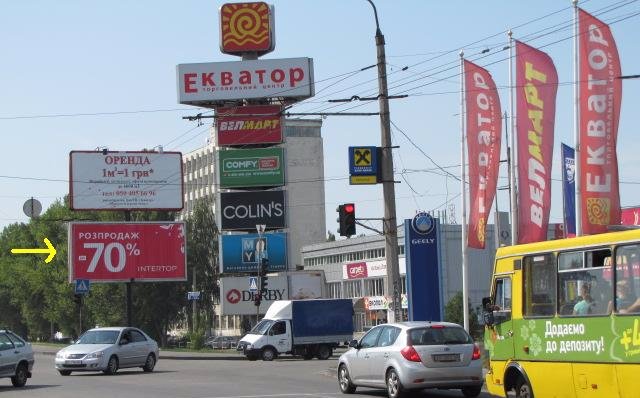 Білборд формат Призма 3x6 №28827 в городе Полтава (Полтавська область) Білборд №28827 в місті Полтава (Полтавська область), розміщення зовнішнішньої реклами, IDMedia-оренда найнижчі ціни!