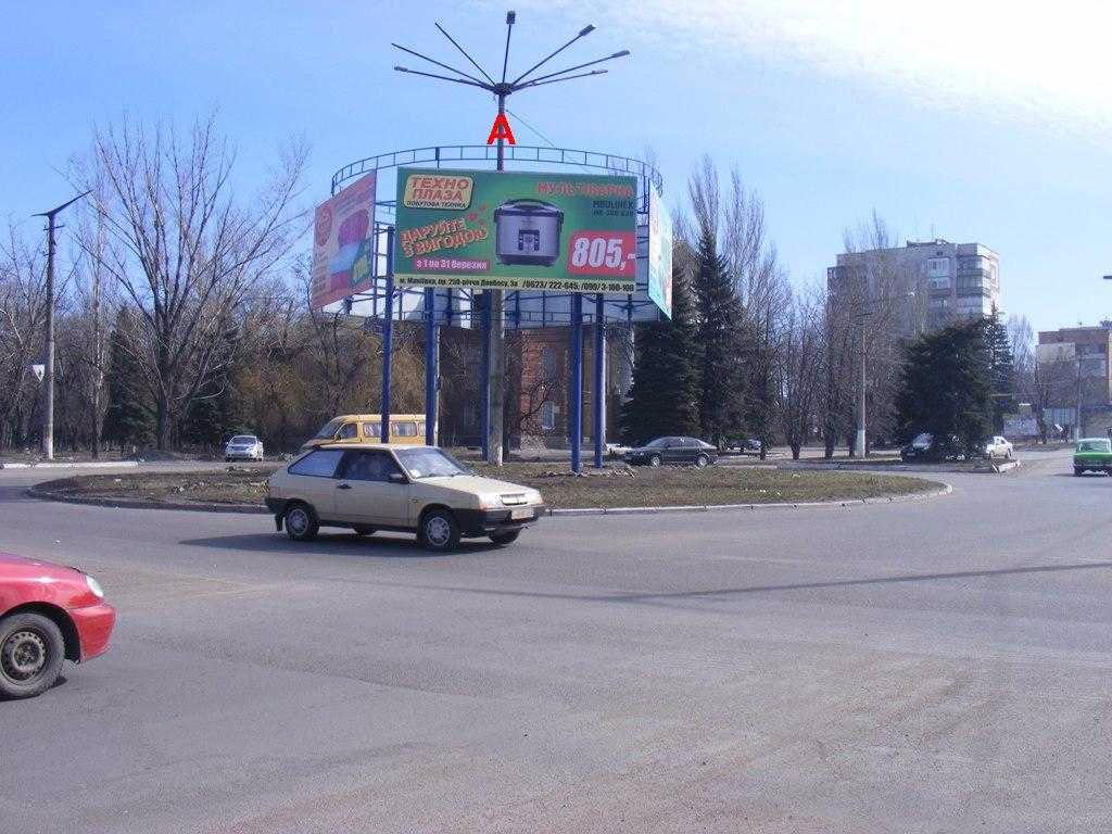Билборд формат 6х3 №45 в городе Макеевка (Донецкая область) `Билборд №45 в городе Макеевка (Донецкая область), размещение наружной рекламы, IDMedia-аренда по самым низким ценам!`