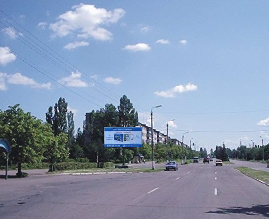 `Билборд №52245 в городе Горишние Плавни(Комсомольск) (Полтавская область), размещение наружной рекламы, IDMedia-аренда по самым низким ценам!`