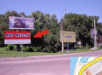 `Билборд №52591 в городе Кременчуг (Полтавская область), размещение наружной рекламы, IDMedia-аренда по самым низким ценам!`