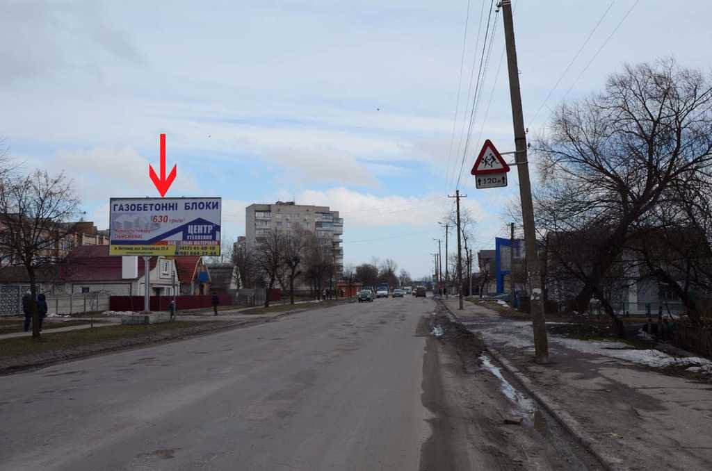 Билборд формат 3x6 №53614 в городе Бердичев (Житомирская область) `Билборд №53614 в городе Бердичев (Житомирская область), размещение наружной рекламы, IDMedia-аренда по самым низким ценам!`