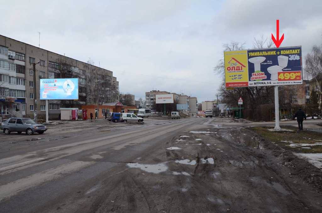 Білборд №53649 в місті Бердичів (Житомирська область), розміщення зовнішнішньої реклами, IDMedia-оренда найнижчі ціни!