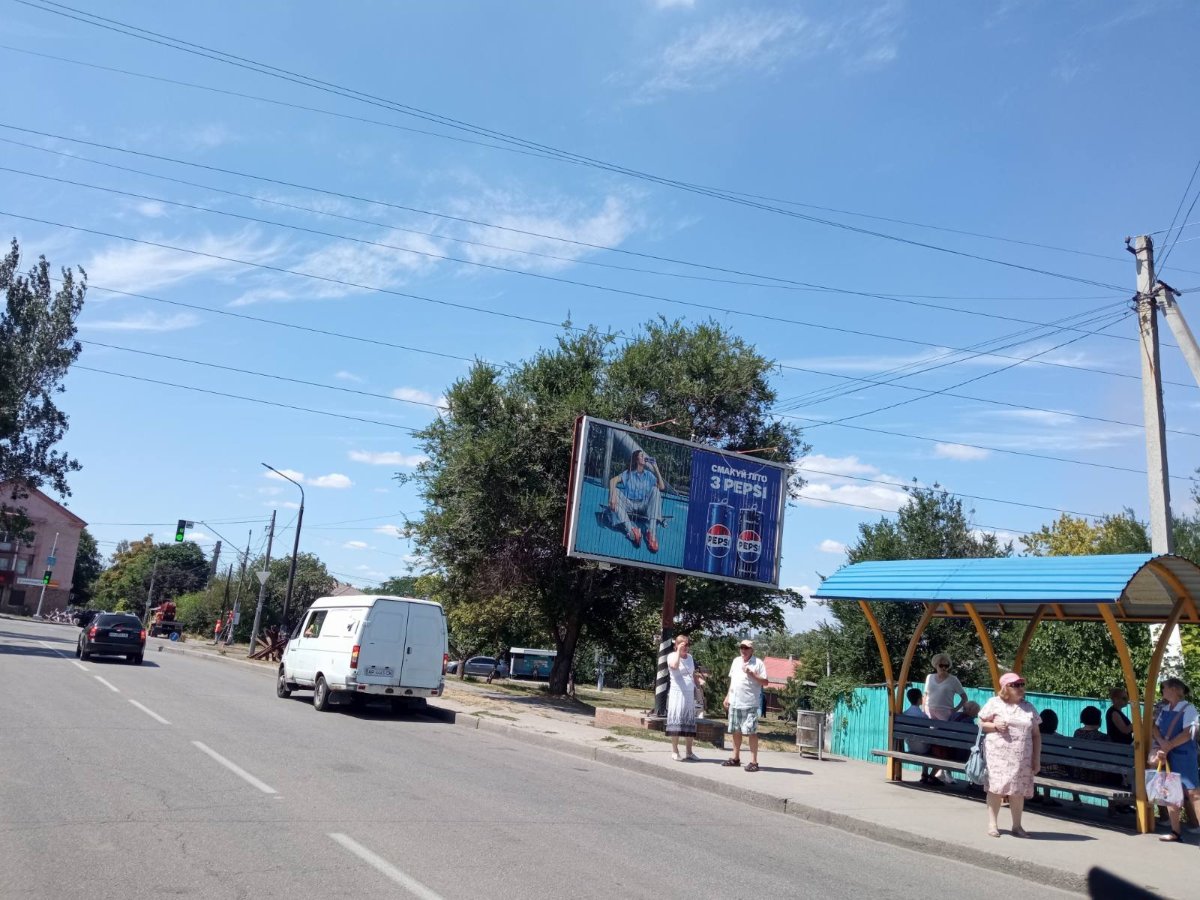 `Билборд №55155 в городе Запорожье (Запорожская область), размещение наружной рекламы, IDMedia-аренда по самым низким ценам!`
