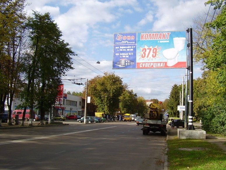 `Билборд №56323 в городе Сумы (Сумская область), размещение наружной рекламы, IDMedia-аренда по самым низким ценам!`