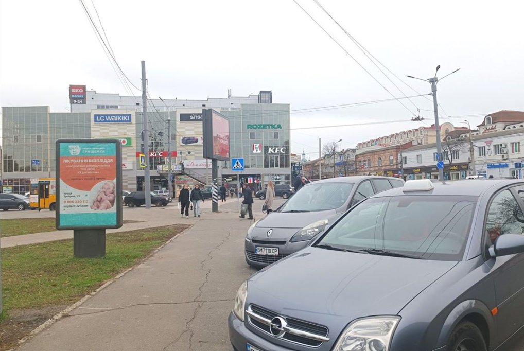 `Билборд №56376 в городе Сумы (Сумская область), размещение наружной рекламы, IDMedia-аренда по самым низким ценам!`