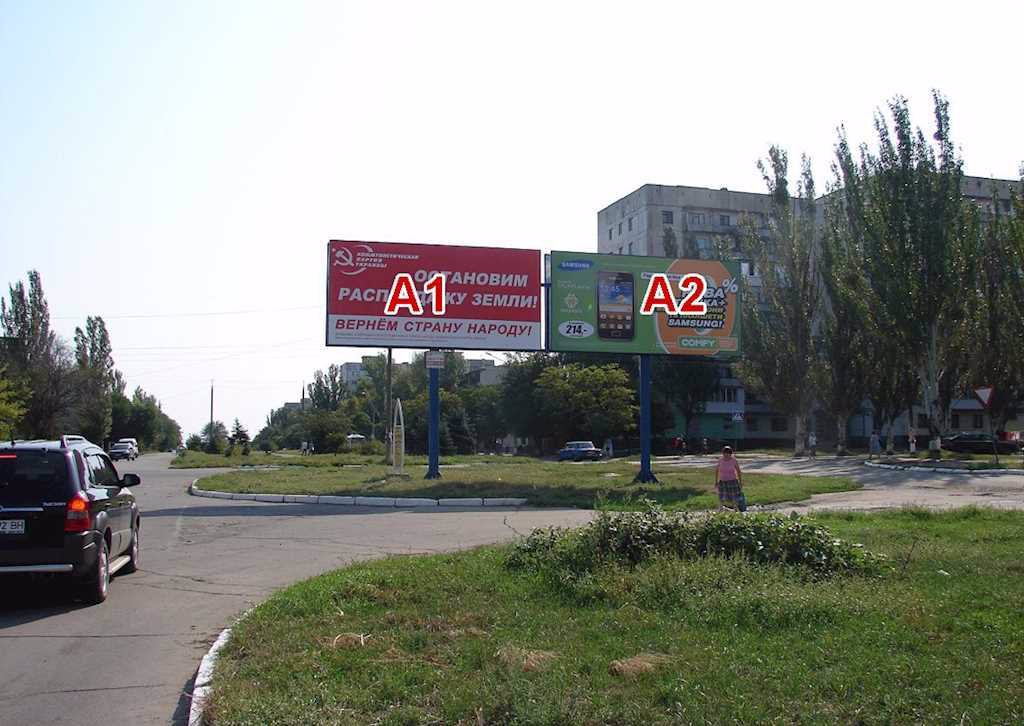 `Билборд №59617 в городе Лисичанск (Луганская область), размещение наружной рекламы, IDMedia-аренда по самым низким ценам!`