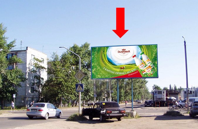 `Билборд №59655 в городе Рубежное (Луганская область), размещение наружной рекламы, IDMedia-аренда по самым низким ценам!`