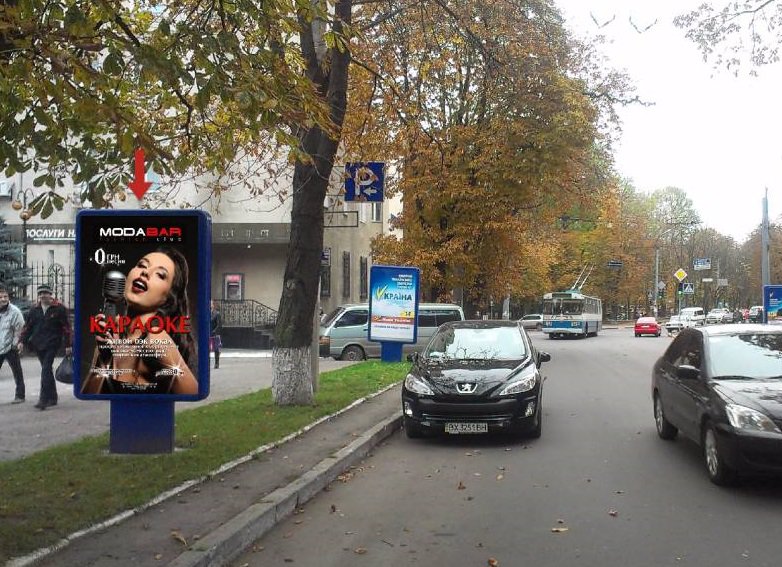 Сітілайт формат 1,2x1,8 №60012 в городе Хмельницький (Хмельницька область) Сітілайт №60012 в місті Хмельницький (Хмельницька область), розміщення зовнішнішньої реклами, IDMedia-оренда найнижчі ціни!