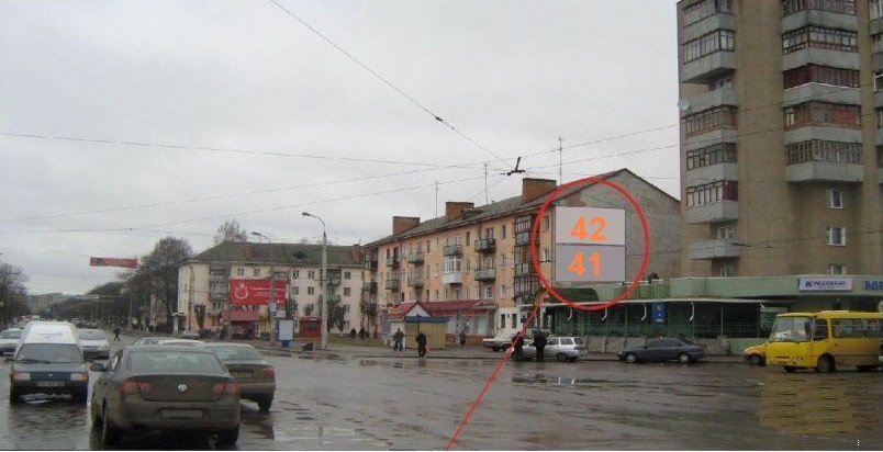 Билборд формат 3x6 №60427 в городе Луцк (Волынская область) `Билборд №60427 в городе Луцк (Волынская область), размещение наружной рекламы, IDMedia-аренда по самым низким ценам!`