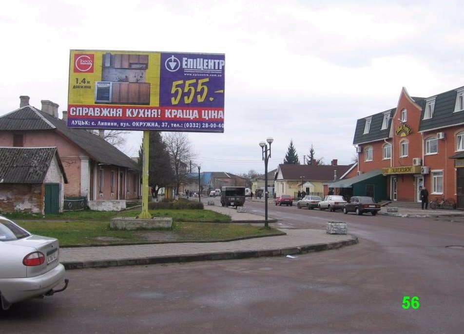 Білборд №60440 в місті Ківерці (Волинська область), розміщення зовнішнішньої реклами, IDMedia-оренда найнижчі ціни!