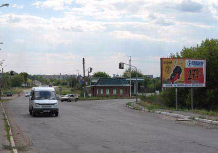 Білборд №66134 в місті Ізюм (Харківська область), розміщення зовнішнішньої реклами, IDMedia-оренда найнижчі ціни!