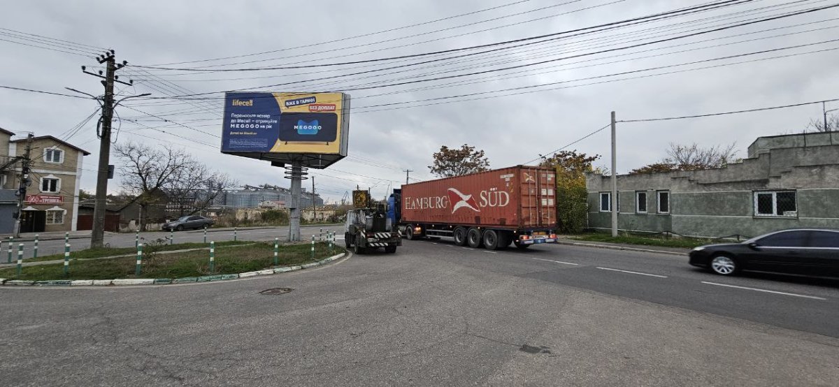 `Билборд №66218 в городе Малодолинское (Одесская область), размещение наружной рекламы, IDMedia-аренда по самым низким ценам!`