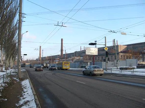 `Билборд №66436 в городе Мариуполь (Донецкая область), размещение наружной рекламы, IDMedia-аренда по самым низким ценам!`