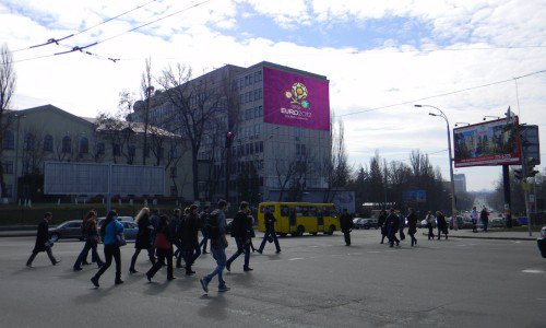 Брандмауер №66666 в місті Київ (Київська область), розміщення зовнішнішньої реклами, IDMedia-оренда найнижчі ціни!