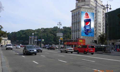 Брандмауер №66686 в місті Київ (Київська область), розміщення зовнішнішньої реклами, IDMedia-оренда найнижчі ціни!