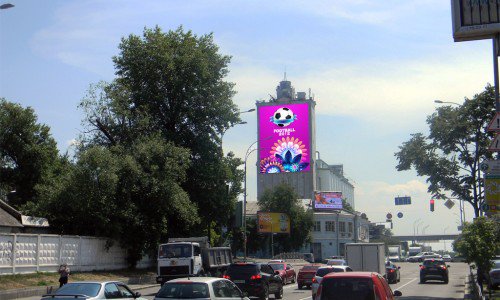 Брандмауер №66713 в місті Київ (Київська область), розміщення зовнішнішньої реклами, IDMedia-оренда найнижчі ціни!