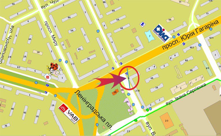 IDMedia Наружная реклама в городе Киев (Киевская область), Билборд в городе Киев №7008 схема
