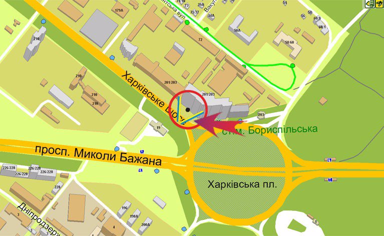 IDMedia Наружная реклама в городе Киев (Киевская область), Билборд в городе Киев №7187 схема
