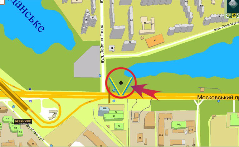 IDMedia Наружная реклама в городе Киев (Киевская область), Билборд в городе Киев №7303 схема
