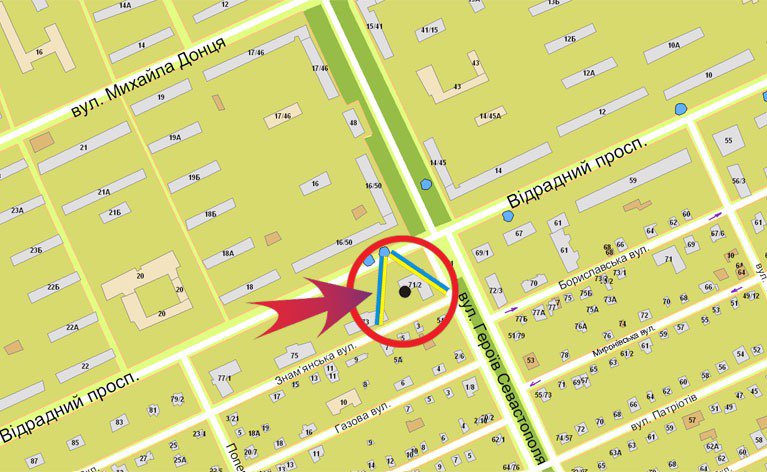 IDMedia Наружная реклама в городе Киев (Киевская область), Билборд в городе Киев №7330 схема