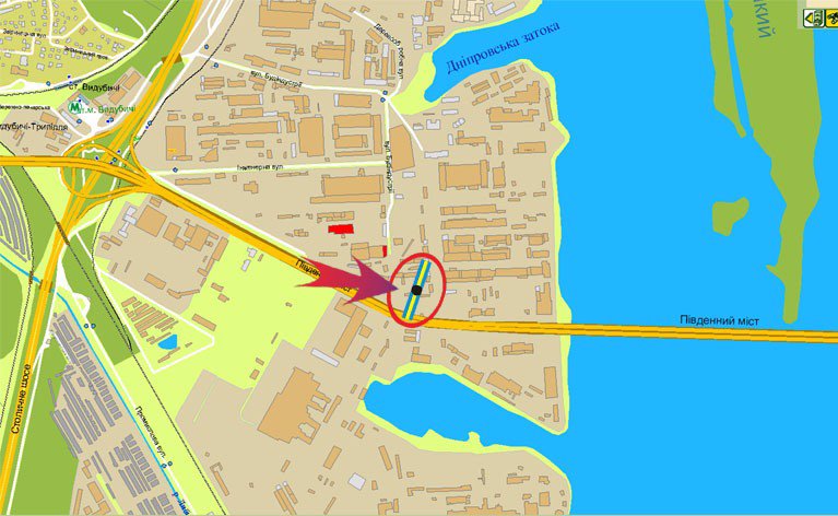 IDMedia Наружная реклама в городе Киев (Киевская область), Билборд в городе Киев №7396 схема