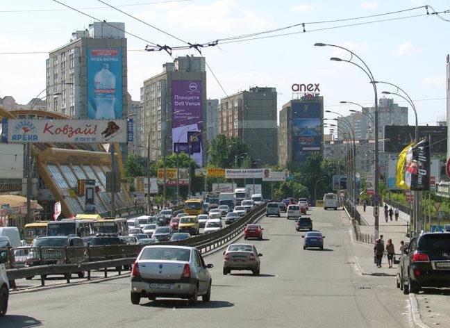 Брандмауер №87363 в місті Київ (Київська область), розміщення зовнішнішньої реклами, IDMedia-оренда найнижчі ціни!